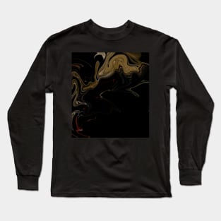 Wild Fire Smoke - Digital Liquid Paint Swirls Long Sleeve T-Shirt